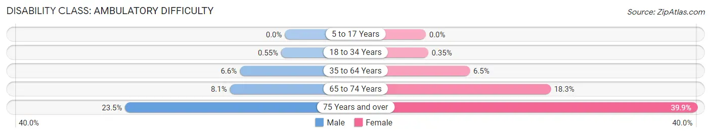 Disability in Dallas: <span>Ambulatory Difficulty</span>