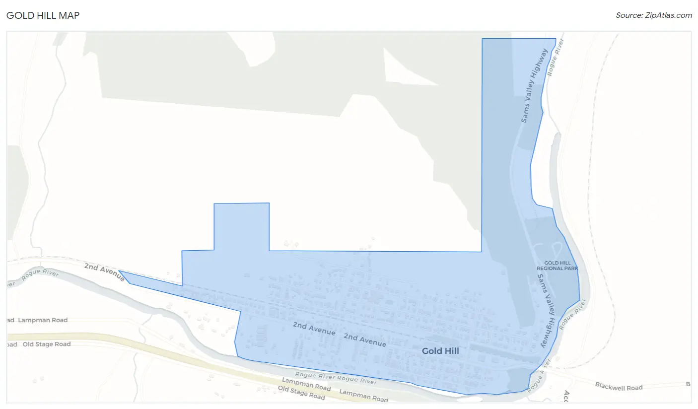 Gold Hill Map