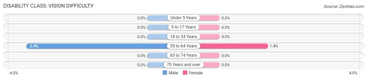 Disability in Hubbard: <span>Vision Difficulty</span>