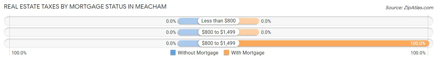 Real Estate Taxes by Mortgage Status in Meacham