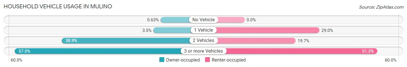 Household Vehicle Usage in Mulino