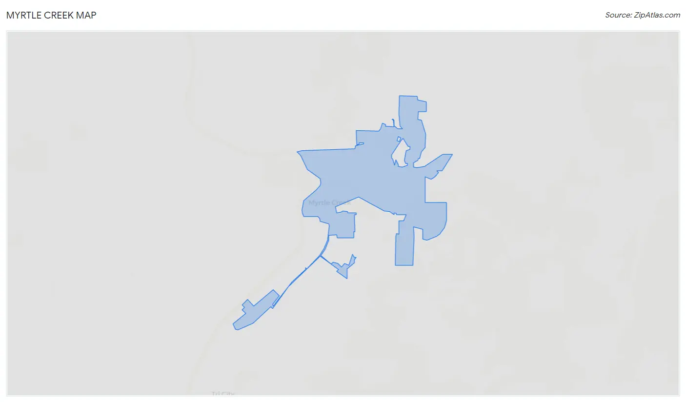 Myrtle Creek Map