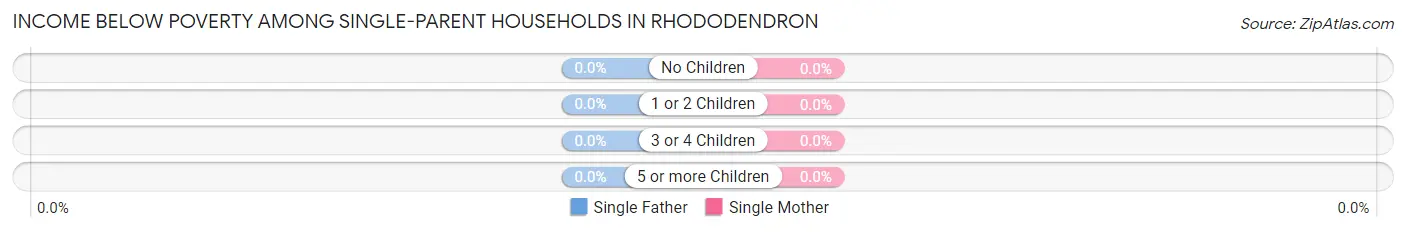 Income Below Poverty Among Single-Parent Households in Rhododendron