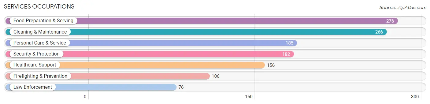 Services Occupations in Sandy