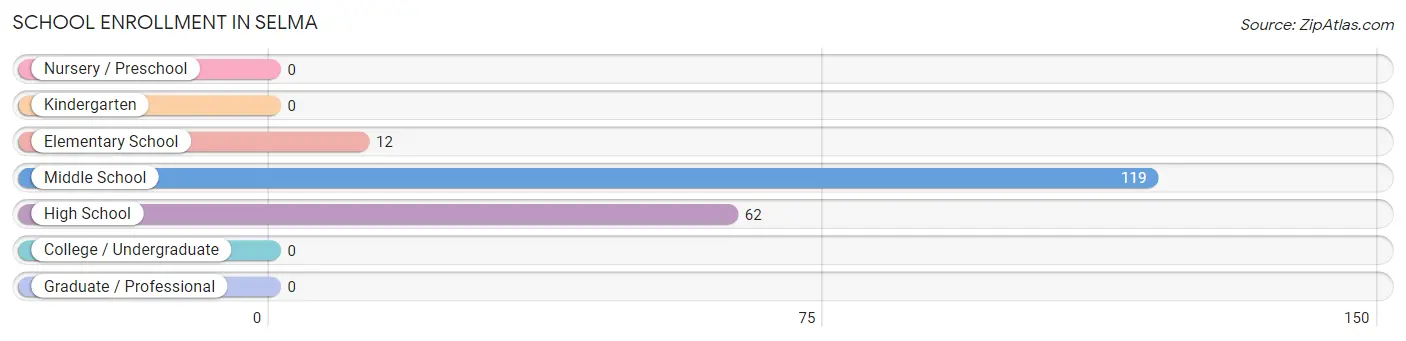 School Enrollment in Selma