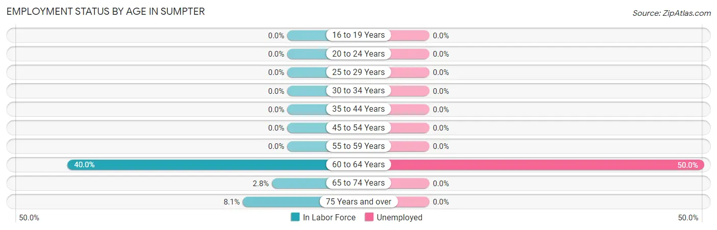 Employment Status by Age in Sumpter