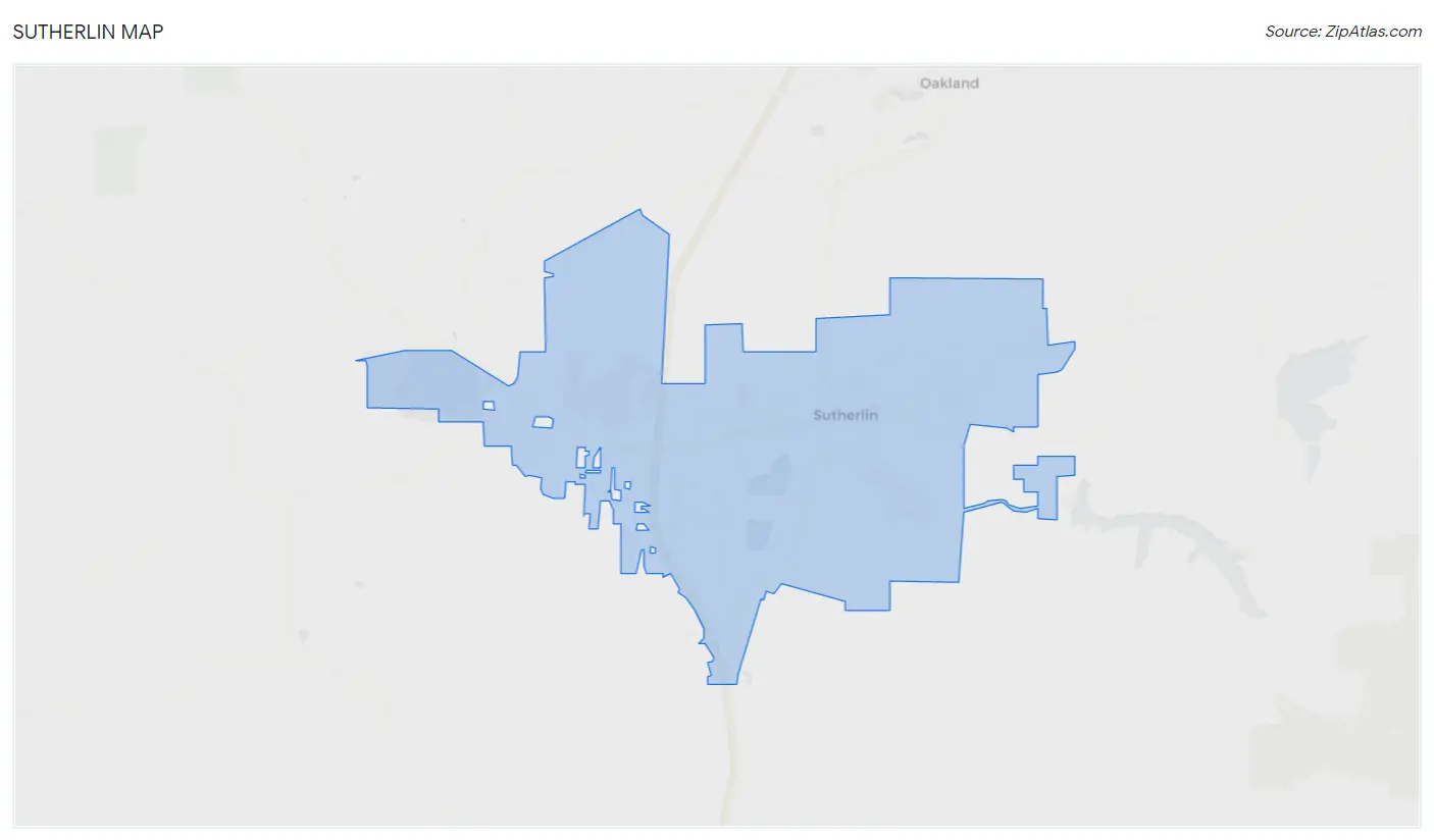 Sutherlin Map