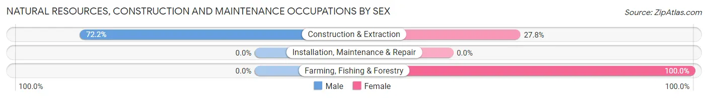 Natural Resources, Construction and Maintenance Occupations by Sex in Yoncalla