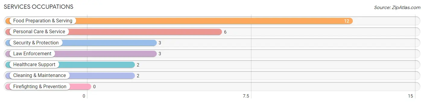 Services Occupations in Addison borough