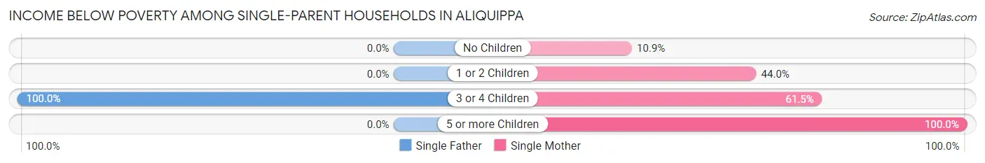 Income Below Poverty Among Single-Parent Households in Aliquippa