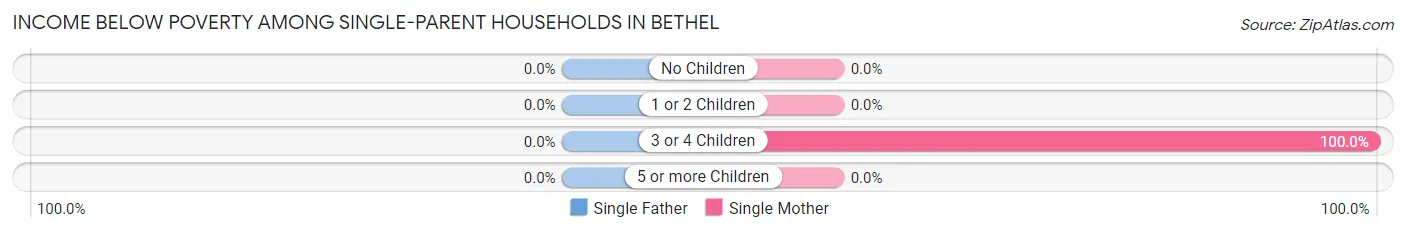 Income Below Poverty Among Single-Parent Households in Bethel