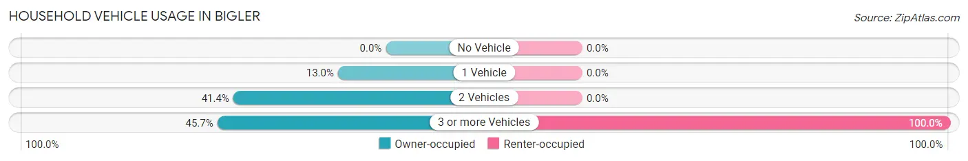 Household Vehicle Usage in Bigler
