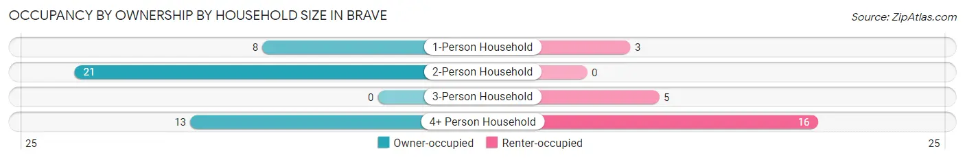 Occupancy by Ownership by Household Size in Brave