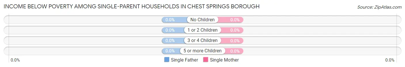 Income Below Poverty Among Single-Parent Households in Chest Springs borough