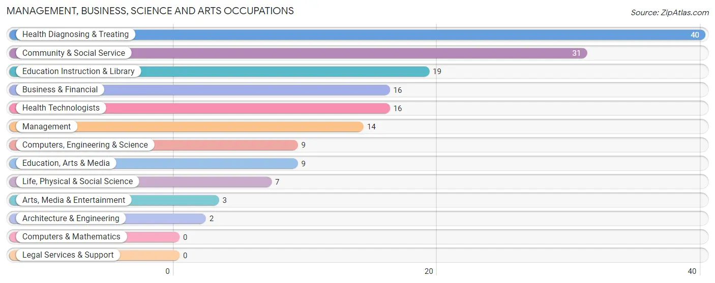 Management, Business, Science and Arts Occupations in Cochranton borough