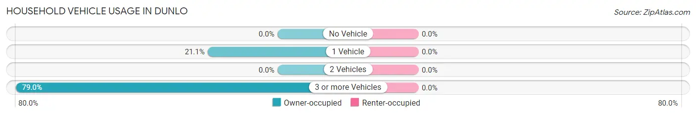 Household Vehicle Usage in Dunlo