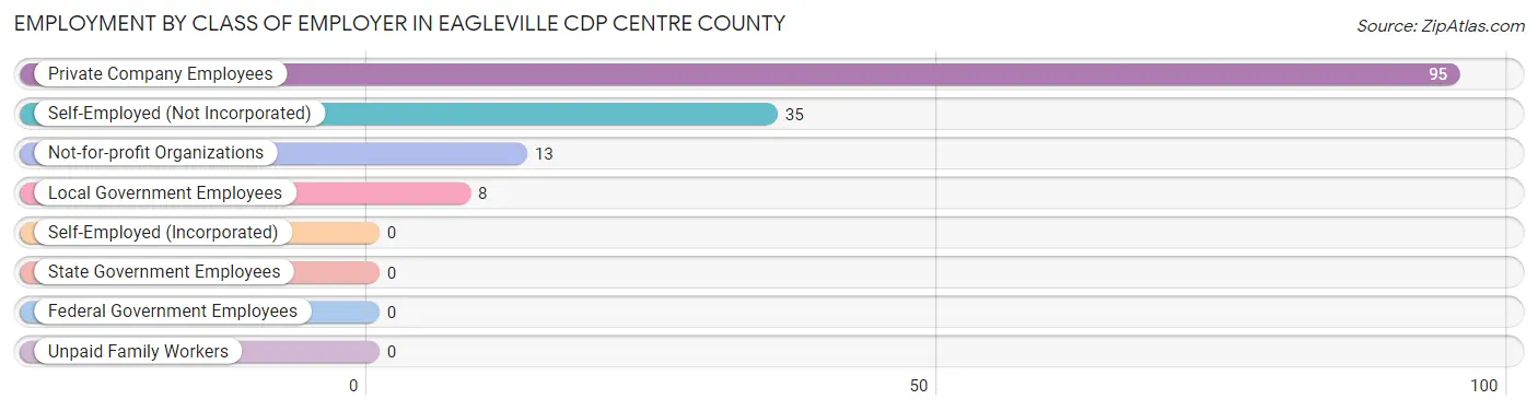 Employment by Class of Employer in Eagleville CDP Centre County