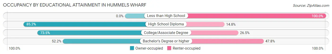 Occupancy by Educational Attainment in Hummels Wharf