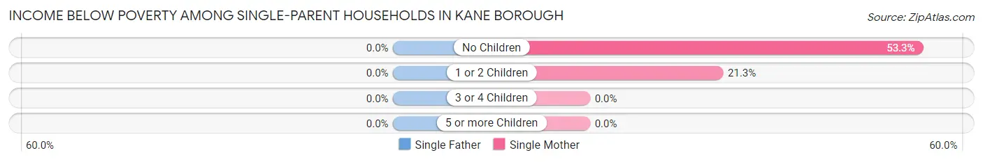 Income Below Poverty Among Single-Parent Households in Kane borough