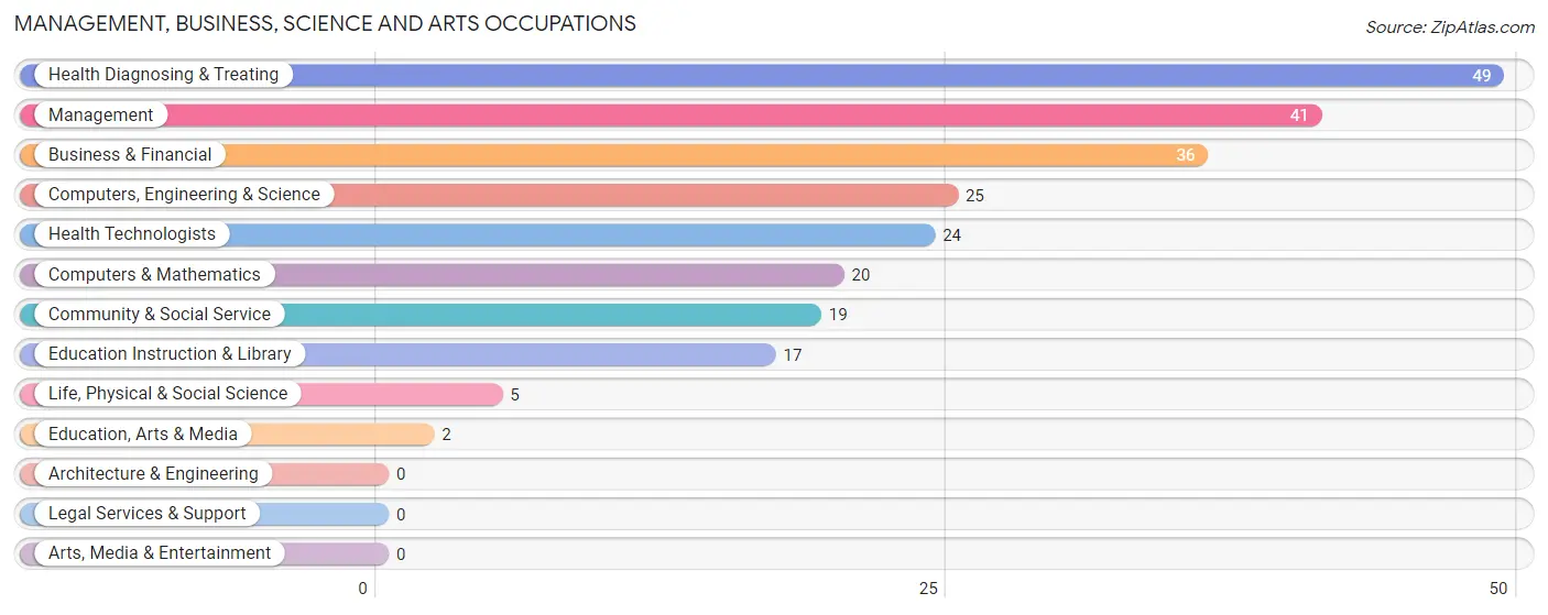 Management, Business, Science and Arts Occupations in McAdoo borough