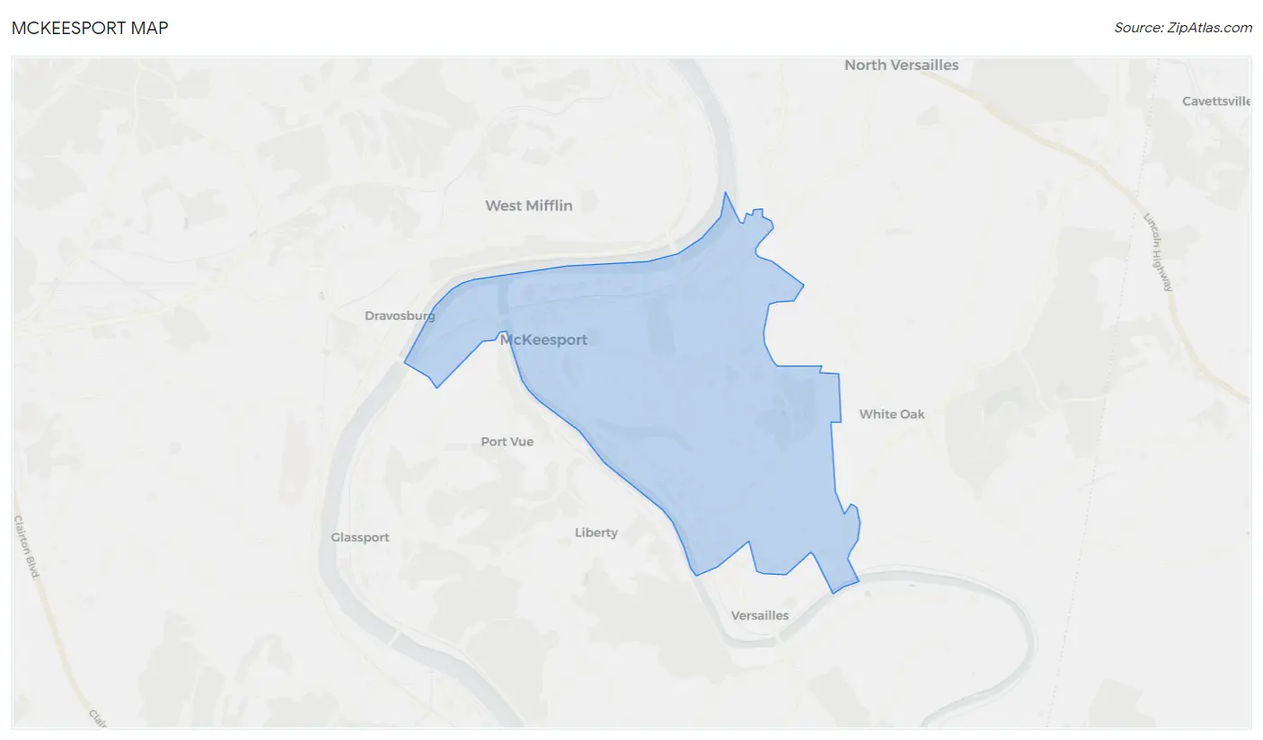 Mckeesport Map