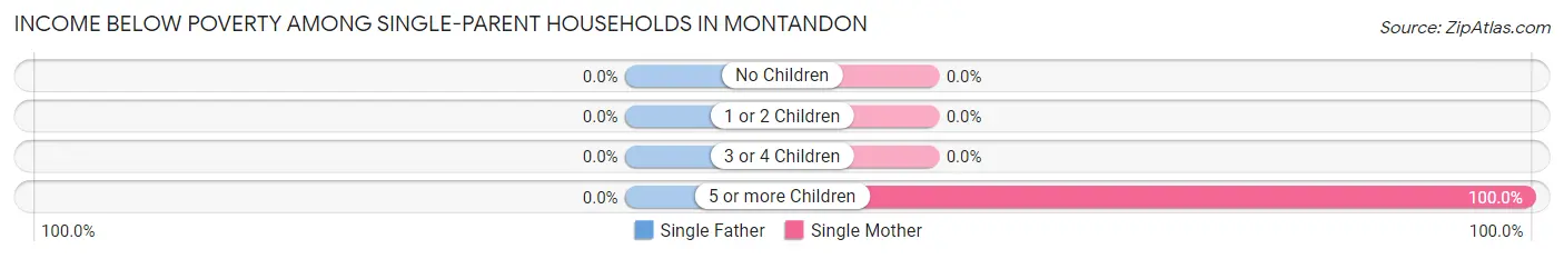 Income Below Poverty Among Single-Parent Households in Montandon