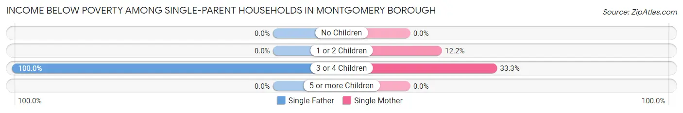 Income Below Poverty Among Single-Parent Households in Montgomery borough