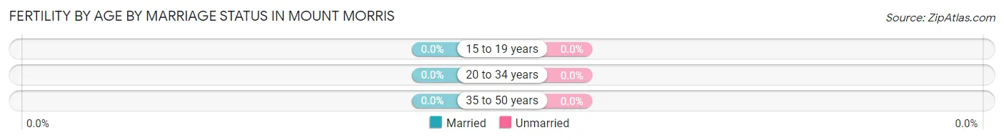 Female Fertility by Age by Marriage Status in Mount Morris