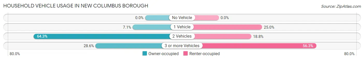 Household Vehicle Usage in New Columbus borough