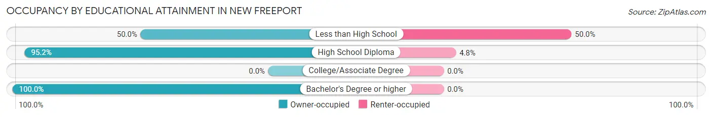 Occupancy by Educational Attainment in New Freeport