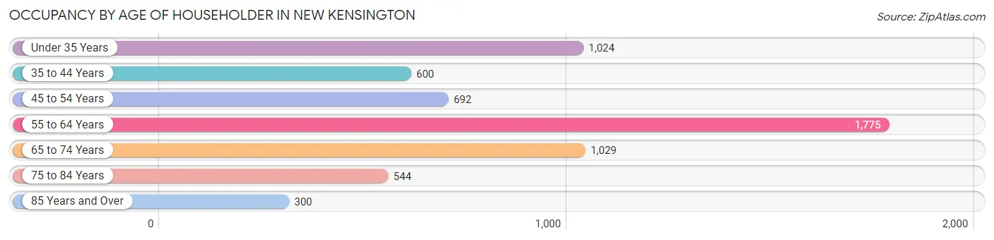 Occupancy by Age of Householder in New Kensington