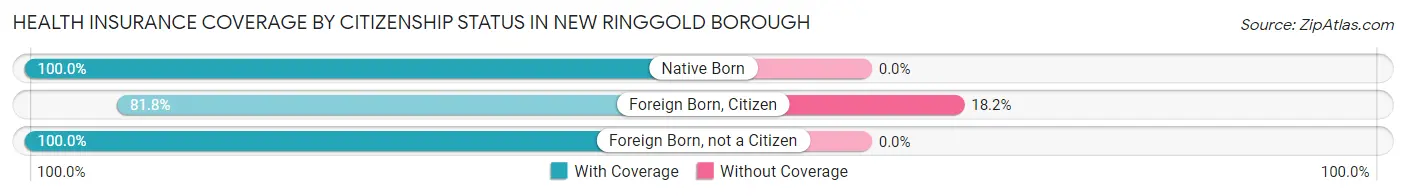 Health Insurance Coverage by Citizenship Status in New Ringgold borough