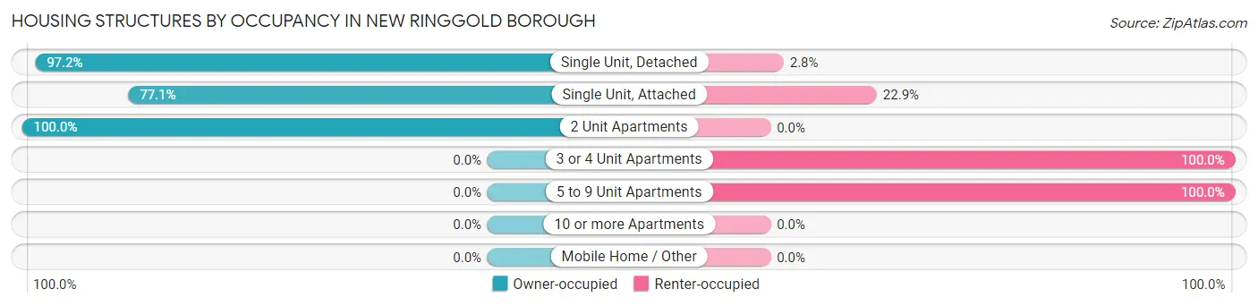 Housing Structures by Occupancy in New Ringgold borough