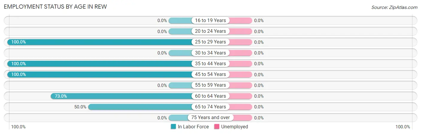 Employment Status by Age in Rew