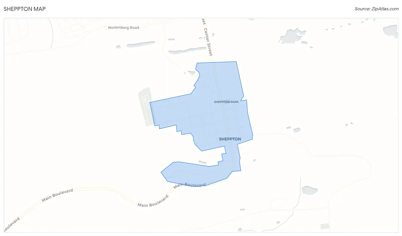 Sheppton Map