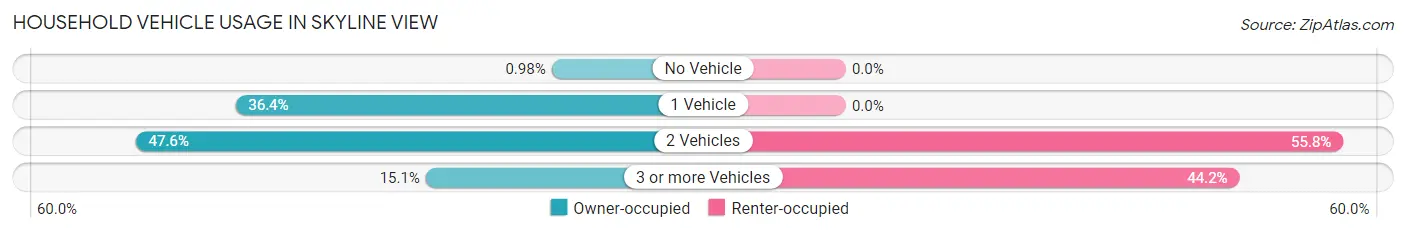 Household Vehicle Usage in Skyline View