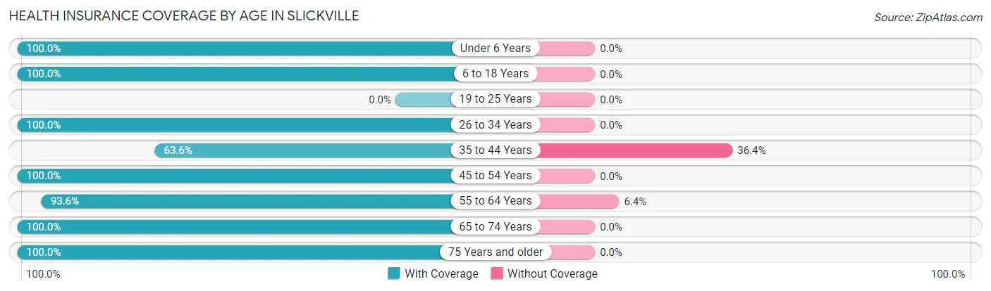 Health Insurance Coverage by Age in Slickville