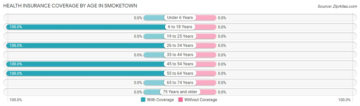 Health Insurance Coverage by Age in Smoketown