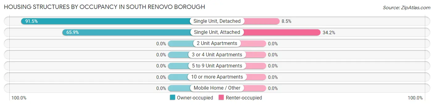 Housing Structures by Occupancy in South Renovo borough