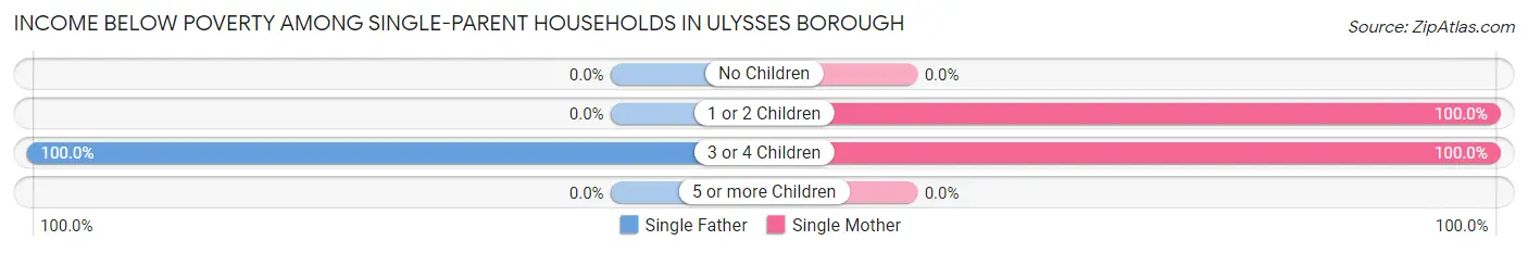 Income Below Poverty Among Single-Parent Households in Ulysses borough