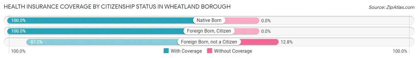 Health Insurance Coverage by Citizenship Status in Wheatland borough