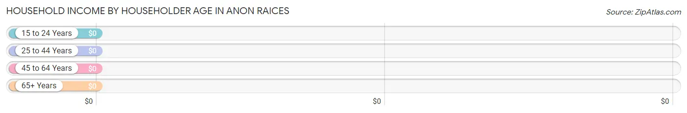 Household Income by Householder Age in Anon Raices