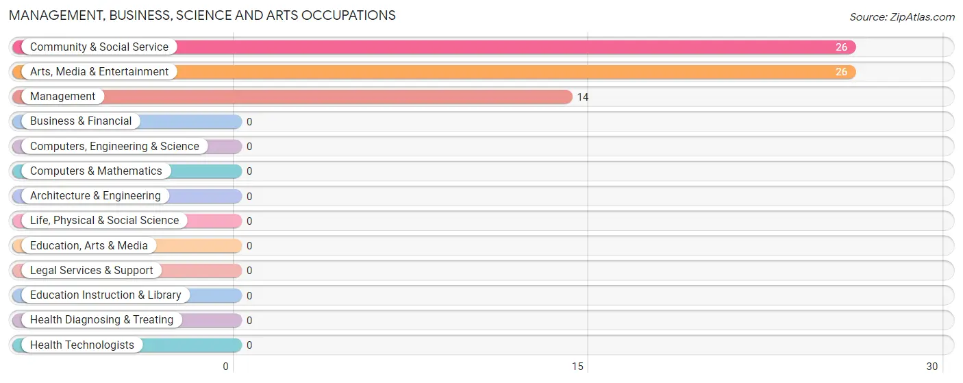 Management, Business, Science and Arts Occupations in Canovanillas