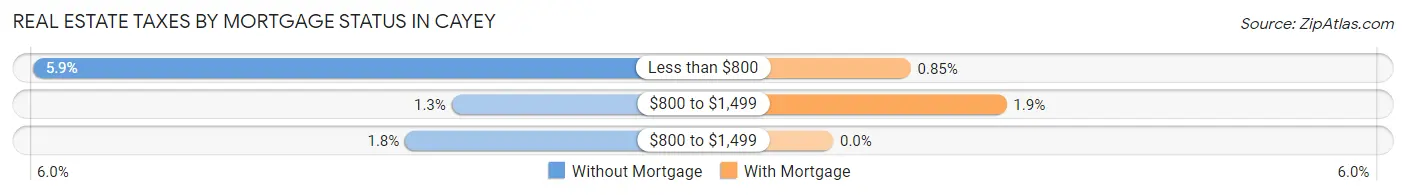 Real Estate Taxes by Mortgage Status in Cayey