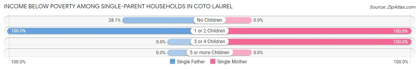 Income Below Poverty Among Single-Parent Households in Coto Laurel