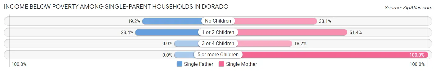 Income Below Poverty Among Single-Parent Households in Dorado