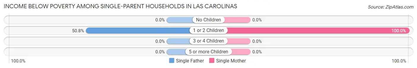 Income Below Poverty Among Single-Parent Households in Las Carolinas