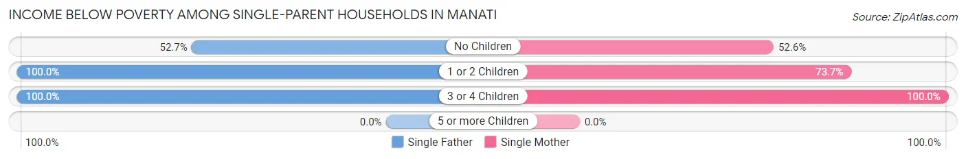 Income Below Poverty Among Single-Parent Households in Manati