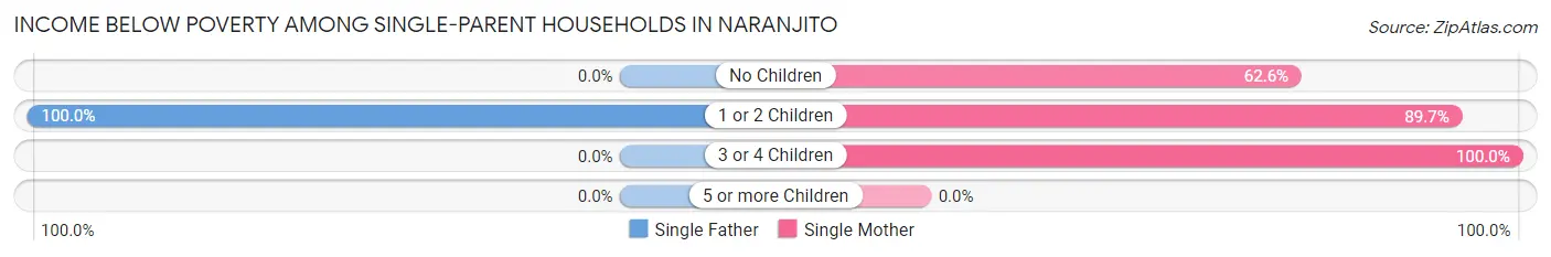 Income Below Poverty Among Single-Parent Households in Naranjito