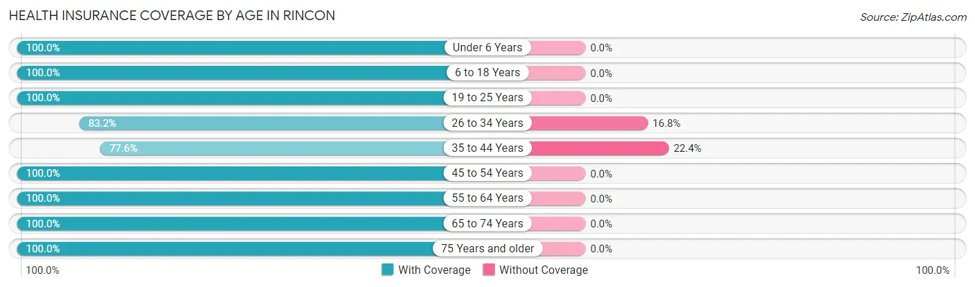 Health Insurance Coverage by Age in Rincon